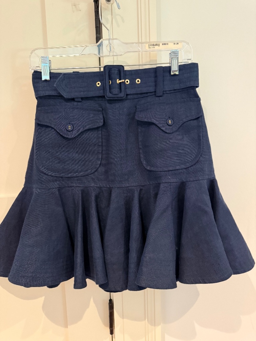 Zimmerman Ruffle Embellished Mini Skirt Size 1